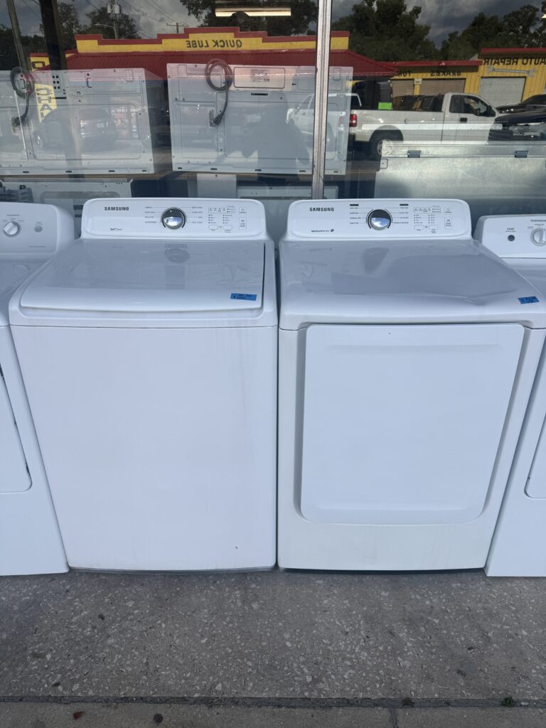 used samsung washer and dryer in tampa white matching set