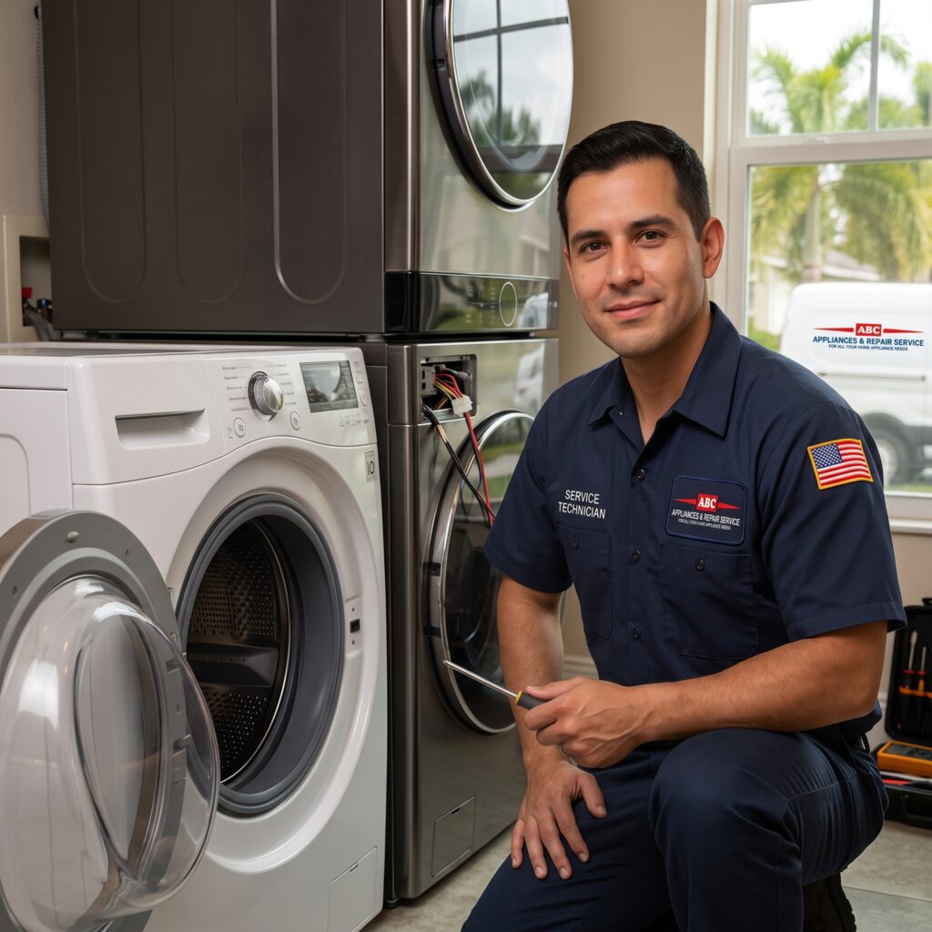 technician providing washer repair in tampa fl