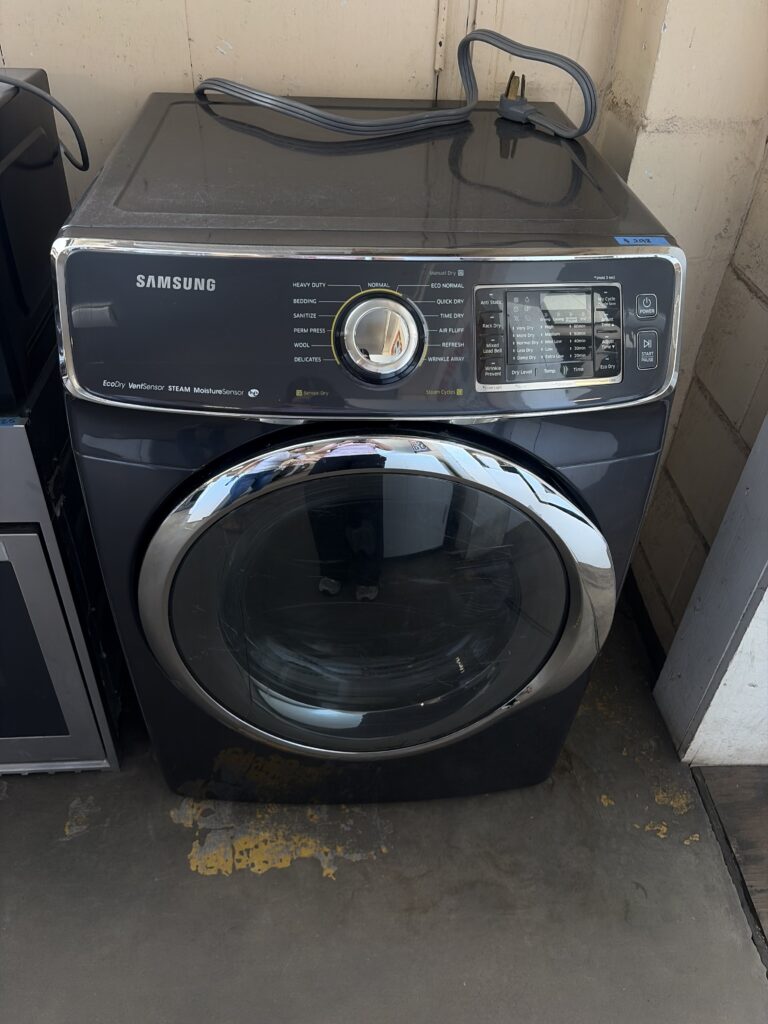 used samsung front load dryer in tampa dark gray steam model